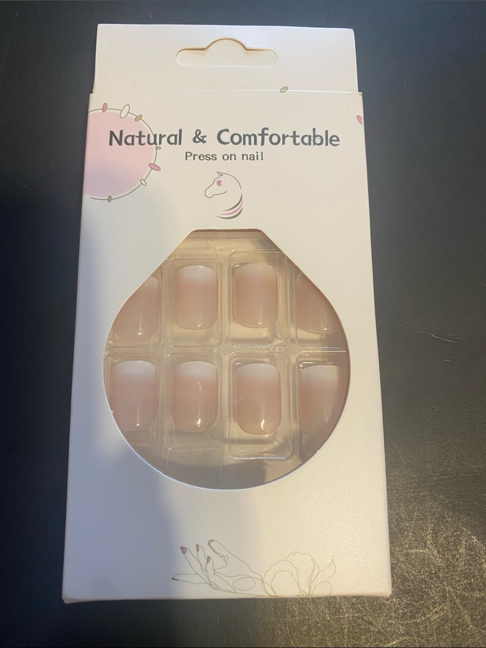 Natural & Comfortable Press-On Nails — Soft Pink Gradient